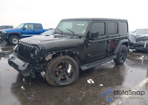 2021 Jeep Wrangler Unlimited Sport Altitude 4X4 из США, поврежденный, VIN 1C4HJXDN6MW725703
